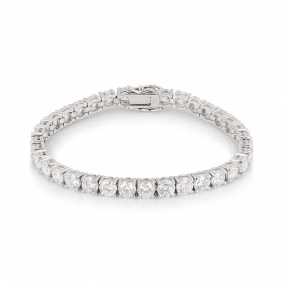 White Gold Diamond Line Bracelet 10.50ct White Gold Diamond Line Bracelet 10.50ct